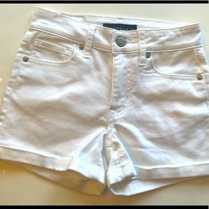 NWOT Aeropostale High-rise Midi white jean shorts